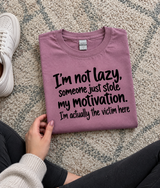 Someone Stole My Motivation I’m The Victim T-Shirt