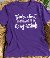 You’re About as Pleasant as an Itchy Asshole T-Shirt