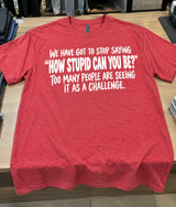 Stop Asking How Stupid Can You Be? People Take It as a Challenge T-Shirt