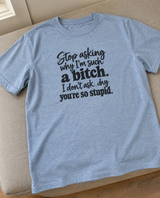 Stop Asking Why I’m a Bitch Why Are You Stupid T-Shirt
