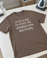 I'm Just a Former Child Pretending to Be an Adult T-Shirt