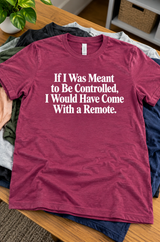 If I Were Meant To Be Controlled I'd Come With A Remote T-Shirt