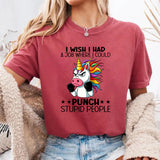I Wish I Had A Job Where I Could Punch T-Shirt