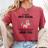 I Am Not Anti Social I Am Socially Selective T-Shirt